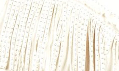 Nikki Lund Fringe Oversize Jacket In Natural