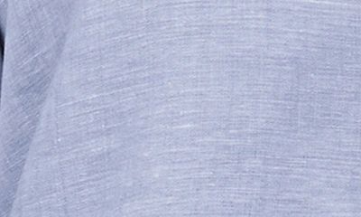 Foxcroft Jordan Linen Button-up Shirt In Indigo