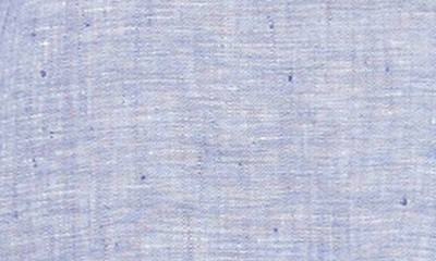 Foxcroft Stirling Linen Button-up Tunic In Indigo
