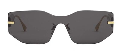Shop Fendi Fe40066u 30a Cat Eye Sunglasses In Grey