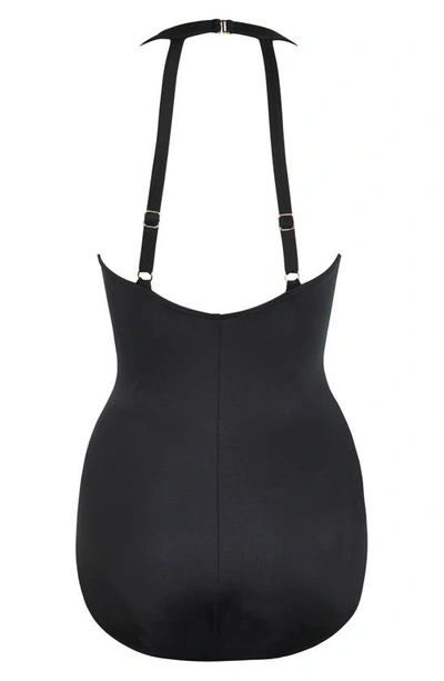 Miraclesuit Razzle Dazzle Bling One-piece Swimsuit In Black
