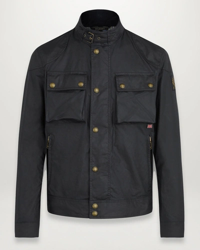 Shop Belstaff Racemaster Jacke Für Herren Waxed Cotton In Black
