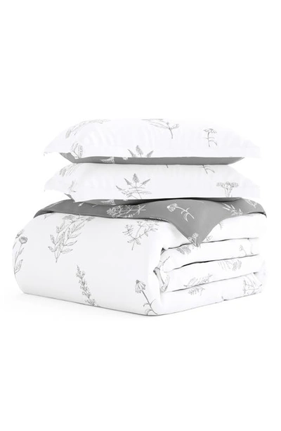 Shop Homespun Home Spun Home Collection Premium Ultra Duvet Set In Light Gray