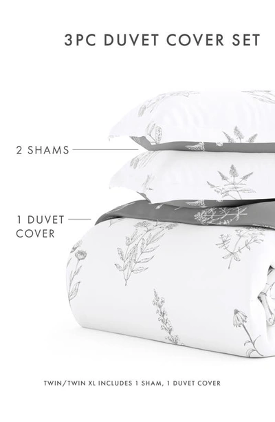 Shop Homespun Home Spun Home Collection Premium Ultra Duvet Set In Light Gray