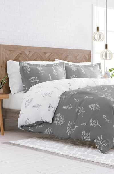 Shop Homespun Home Spun Home Collection Premium Ultra Duvet Set In Light Gray