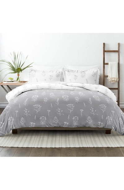 Shop Homespun Home Spun Home Collection Premium Ultra Duvet Set In Light Gray