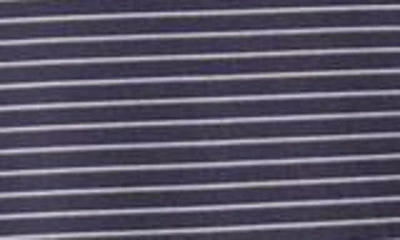 Cutter & Buck Forge Drytec Pencil Stripe Performance Polo In Liberty Navy