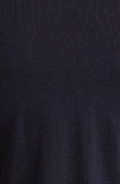 Hugo Boss Leno-p Slim Fit Wool Crewneck Sweater In Dark Blue