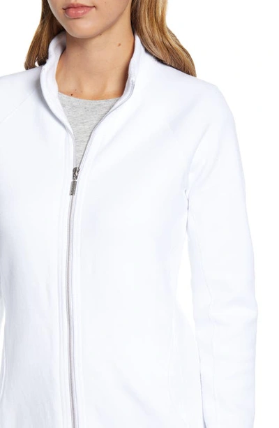 Shop Tommy Bahama New Aruba Zip-up Stretch Cotton Jacket In White