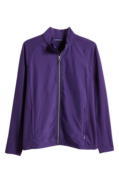 Cutter & Buck Adapt Hybrid Full Zip In College Purple