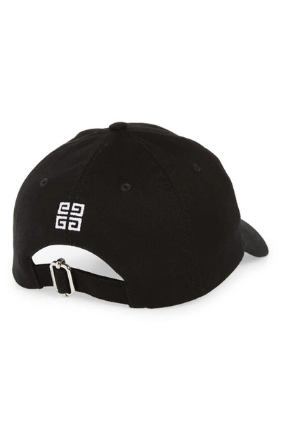 Shop Givenchy Embroidered Logo Baseball Cap In 001-black