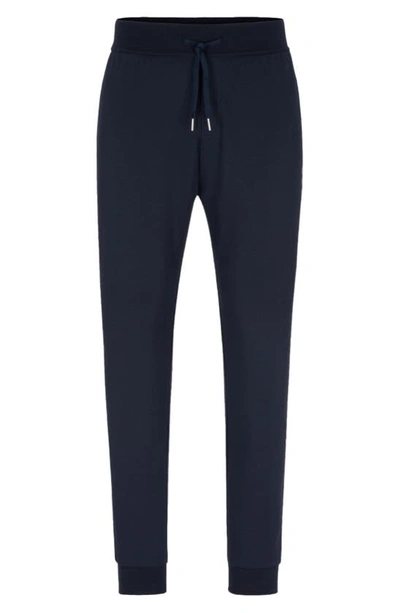 Shop Hugo Boss Tracksuit French Terry Pajama Joggers In Dark Blue
