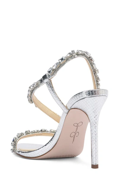 Jessica Simpson Jaycin Sandal In Silver/ Clear Mtsnkp