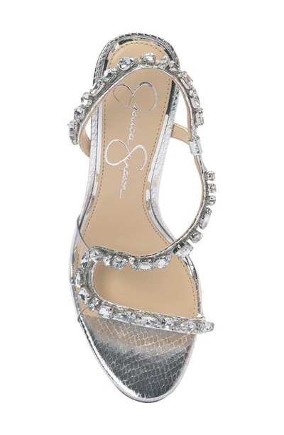 Shop Jessica Simpson Jaycin Sandal In Silver/ Clear Mtsnkp