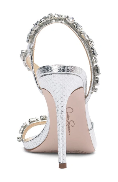 Shop Jessica Simpson Jaycin Sandal In Silver/ Clear Mtsnkp