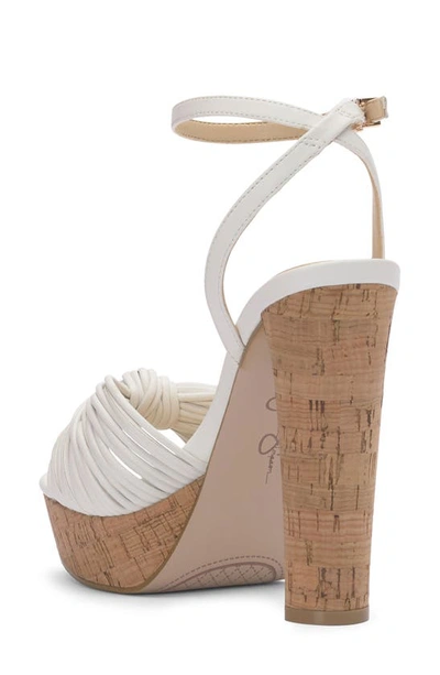 Shop Jessica Simpson Immie Platform Sandal In Bright White Itlnpp