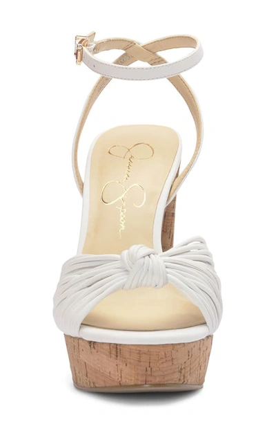 Shop Jessica Simpson Immie Platform Sandal In Bright White Itlnpp