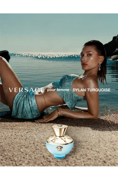 Shop Versace Dylan Turquoise Eau De Toilette, 1.7 oz In Blue