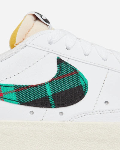 Shop Nike Blazer Low  77 Premium Sneakers White / Stadium Green In Multicolor