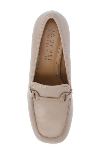 Journee Collection Nysaa Horsebit Loafer In Taupe