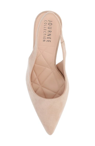 Journee Collection Elenny Slingback Stiletto Pump In Nude