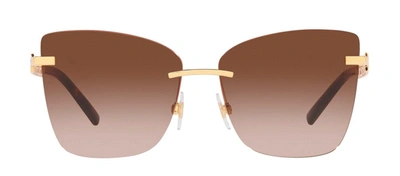 Shop Dolce & Gabbana Dg2289 02/13 Butterfly Sunglasses In Brown