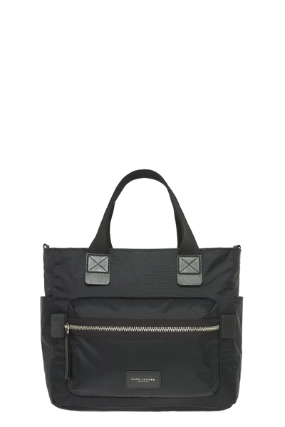 Marc Jacobs 'biker' Nylon Baby Bag - Black In Black/silver