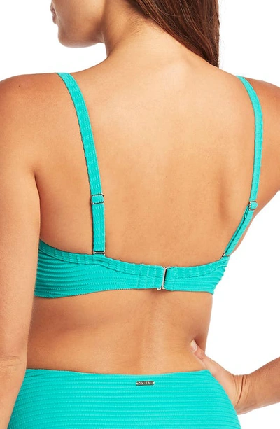 Sea Level Molded Underwire Bikini Top In Aqua