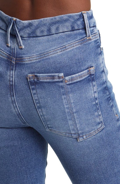 Shop Good American Good Waist Split Pocket High Waist Crop Skinny Jeans In Indigo326