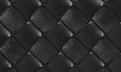 Bottega Veneta Large Loop Intrecciato Leather Shoulder Bag In 8425 Black-gold