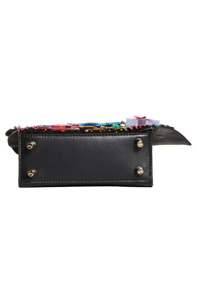 Paloma Mini Embellished Leather Tote Bag in Black - Christian Louboutin