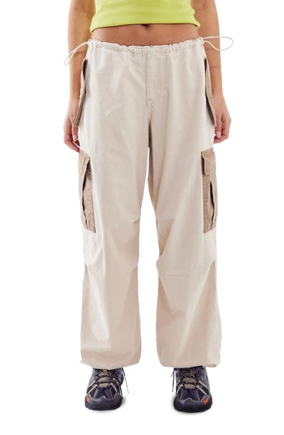 Bdg Sand Linen Multi-Pocket Cargo Pant in Beige at Urban Outfitters