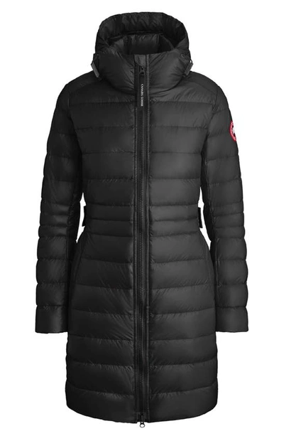 Shop Canada Goose Cypress Packable Hooded 750-fill-power Down Puffer Coat In Black