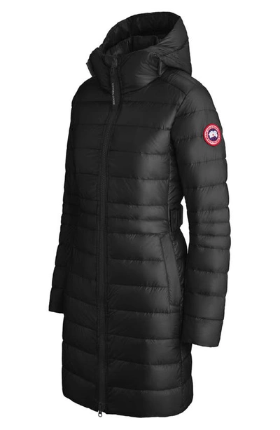 Canada Goose Cypress Hooded Quilted Shell Down Jacket In Black