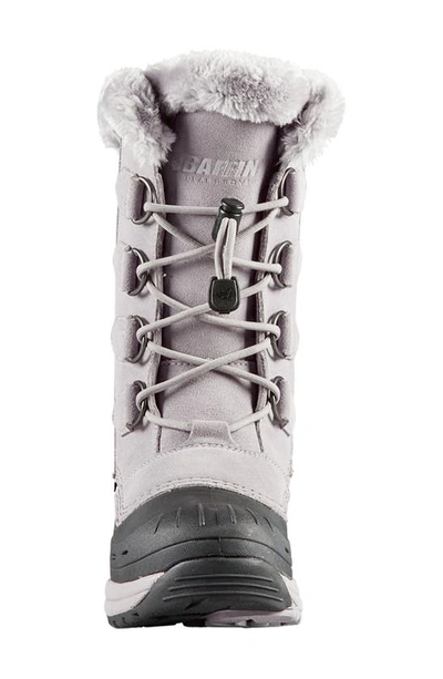 Baffin Chloe Waterproof Winter Boot With Faux Fur Trim In Coastal Grey