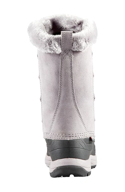 Shop Baffin Chloe Waterproof Winter Boot With Faux Fur Trim In Coastal Grey
