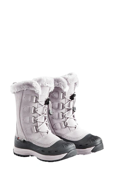 Baffin Chloe Waterproof Winter Boot With Faux Fur Trim In Coastal Grey