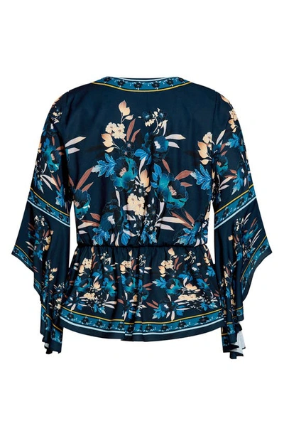 CITY CHIC NOVA SCARF FAUX WRAP TOP 