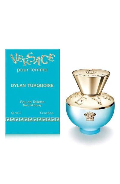 Shop Versace Dylan Turquoise Eau De Toilette, 1.7 oz In Regular 1.7oz
