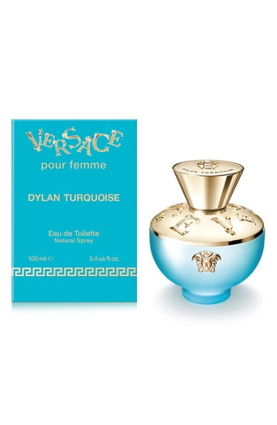 Shop Versace Dylan Turquoise Eau De Toilette, 3.4 oz In Regular 3.4oz