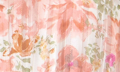 Endless Rose Long Sleeve Floral Romper In Blush
