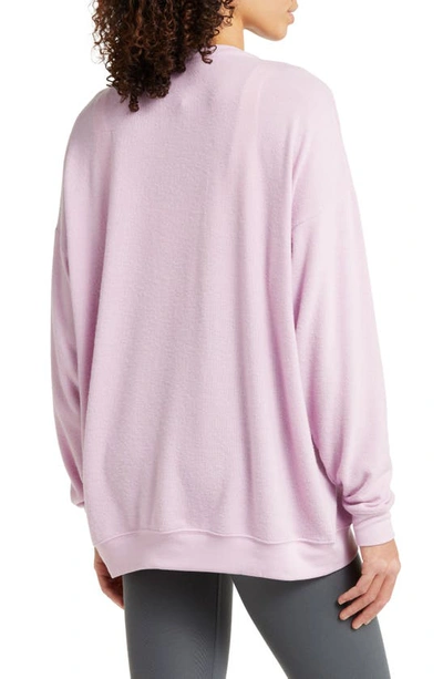 Shop Alo Yoga Soho Pullover In Sugarplum Pink