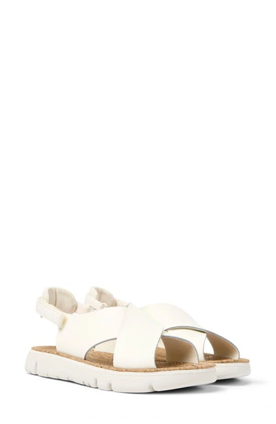 Shop Camper Oruga Slingback Sandal In White Natural