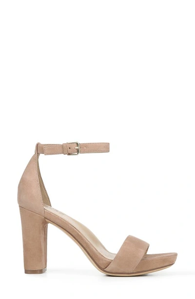 Naturalizer Joy Dress Ankle Strap Sandals Women's Shoes In Gingersnap Suede
