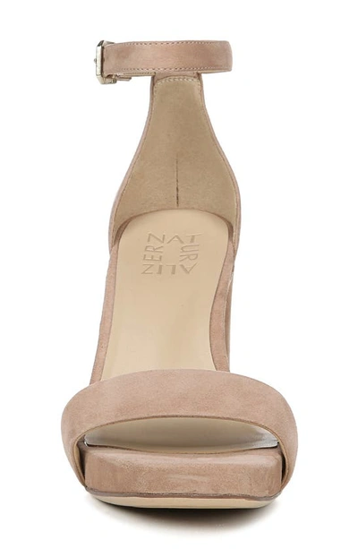 Naturalizer Joy Dress Ankle Strap Sandals Women's Shoes In Gingersnap Suede
