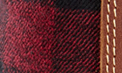 Shop Baffin Jasper Waterproof Winter Boot With Faux Fur Trim In Red/ Black Plaid