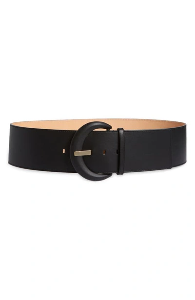 Shop Lafayette 148 Soft Leather Belt In Black