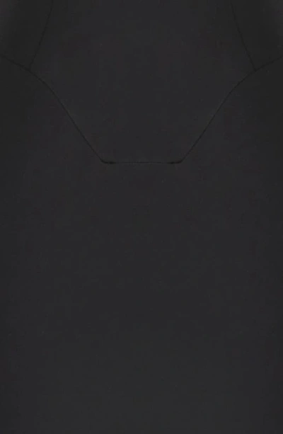 House Of Cb Sabine Strapless Stretch Crepe Dress In Black