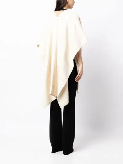 Voz Open Front Poncho In Neutrals