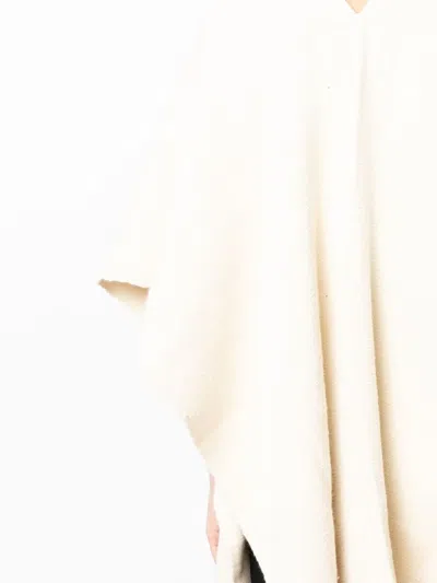 Voz Open Front Poncho In Neutrals